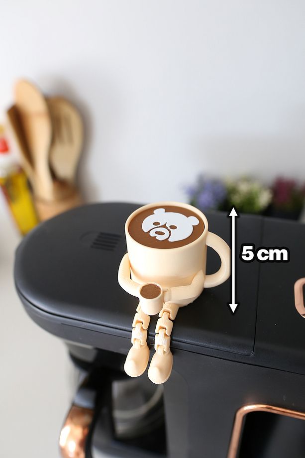 Sevimli Ayıcık Latte Kahve Köşesi Seti - Ayaklı Latte Art Seti - 1
