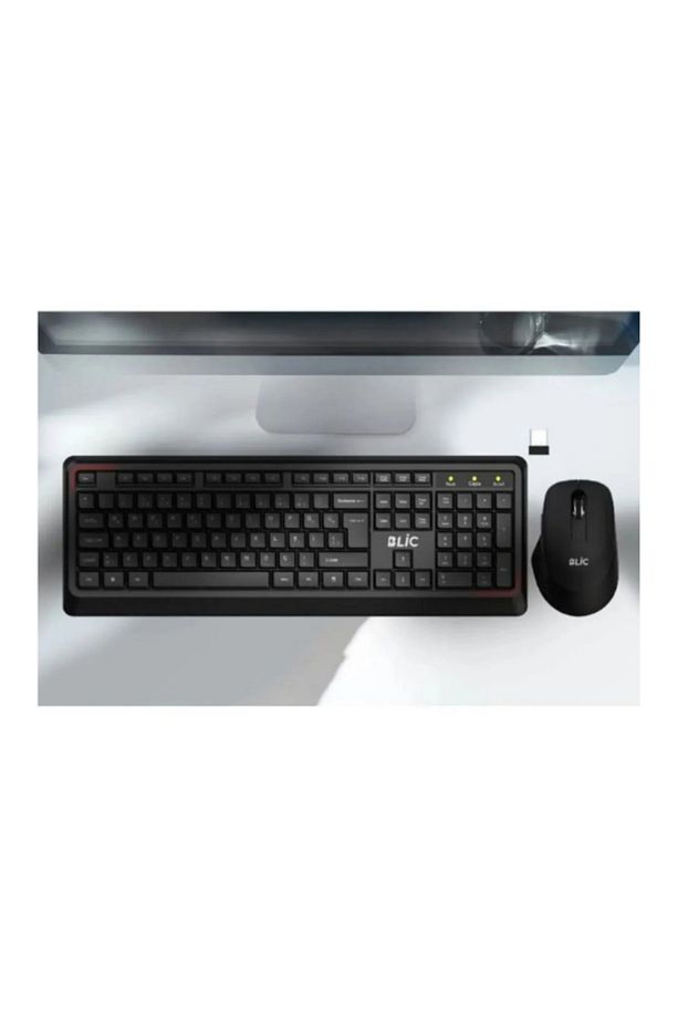 Kablosuz Klavye Mouse Set Siyah Türkçe Q Ev Ofis Kullanıma Uygun Klavye Mause Set 7.1 Bkb7 - 2