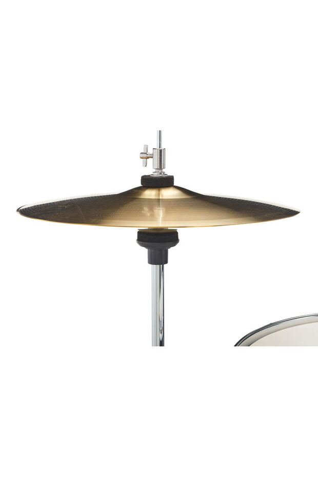 Complete Acoustic Drum Set for Beginners, Black - 6