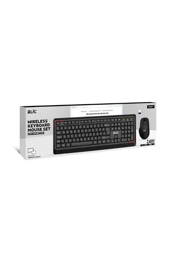 Kablosuz Klavye Mouse Set Siyah Türkçe Q Ev Ofis Kullanıma Uygun Klavye Mause Set 7.1 Bkb7 - 3