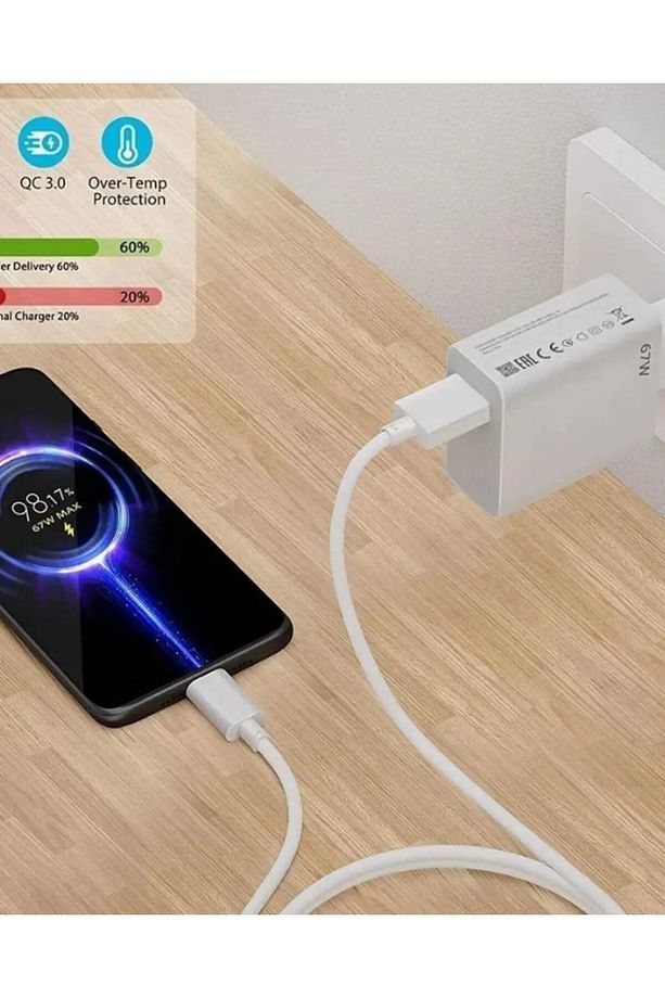 PowerFast 67W Süper Hızlı Şarj | Redmi Serileriyle Uyumlu | Type-C Çıkışlı - 2