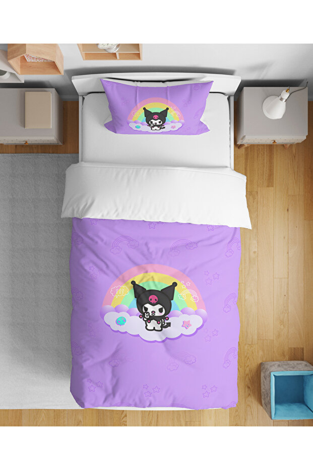 Kuromi 3D Digital Printed Single Girl's Bedding Set Without Sheets