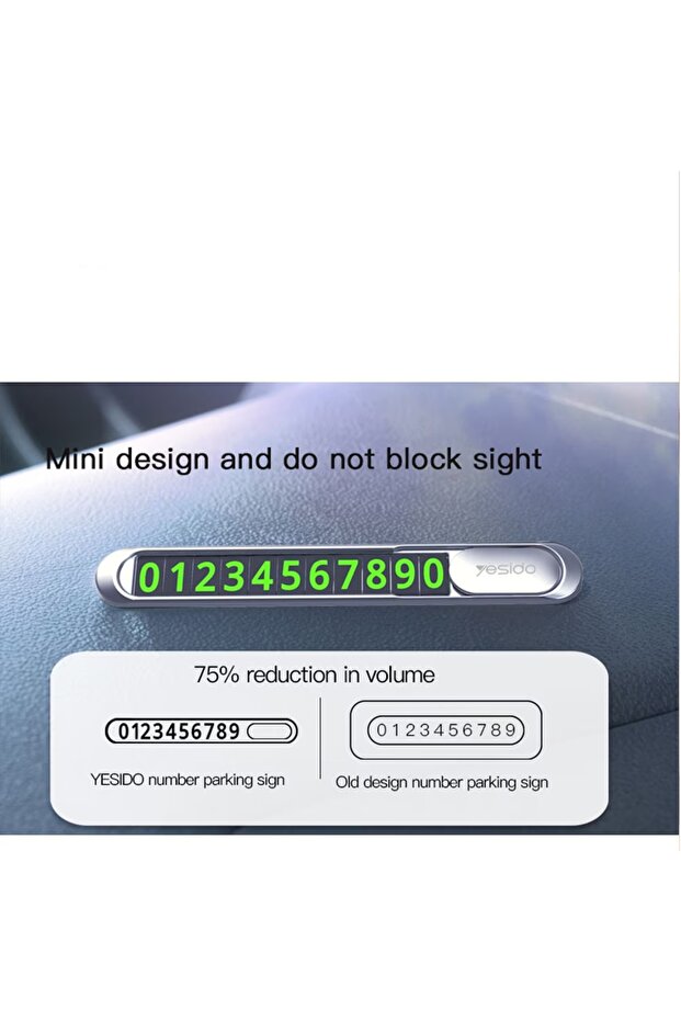 Car License Plate Holder, Partial Hide Function - Black - 2