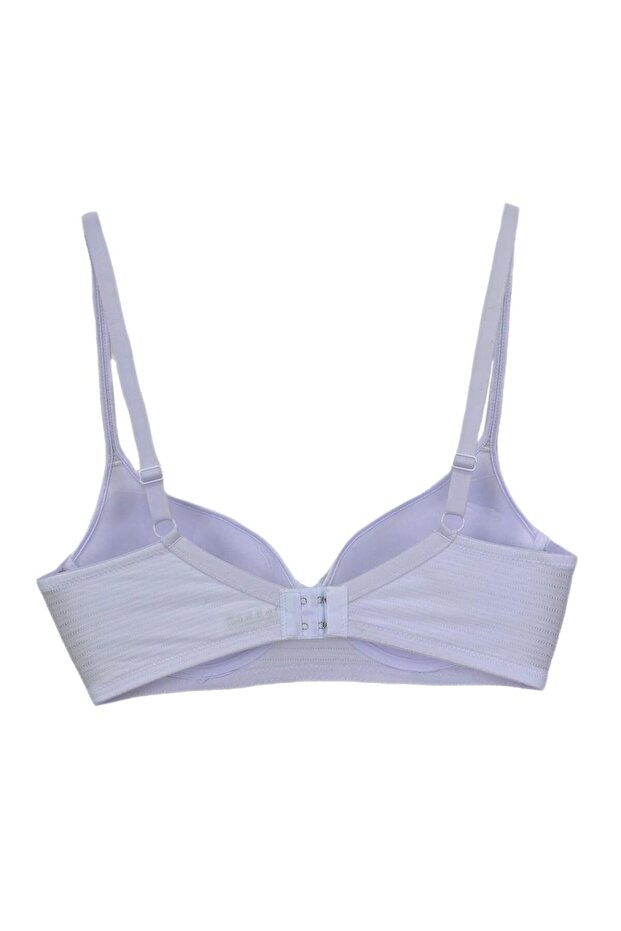 Kadın Silikonlu Toparlayıcı Telli Sütyen C Cup BGL-ST04498 - 2