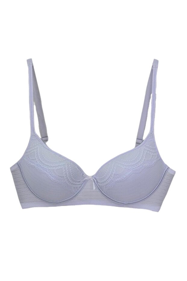 Kadın Silikonlu Toparlayıcı Telli Sütyen C Cup BGL-ST04498 - 1