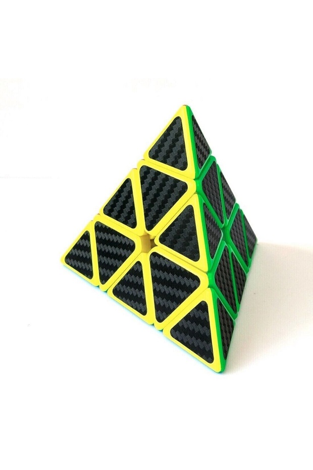 1 Pcs Pyramid Cube Carbon Fiber Cube 1Pcs Vip Pyramid Intelligence Cube Pyramid Speed Cube Triangle Cube - 4