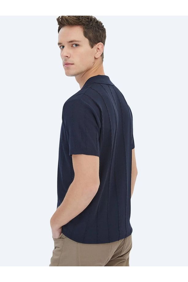 Lacivert Regular Fit Casual Gömlek - 5