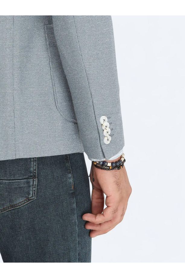Mavi Mikro Modern Fit Pamuk Karışımlı Örme Ceket - 6