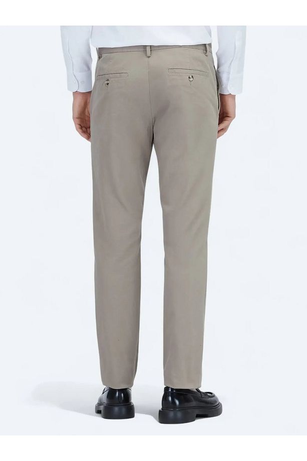 Vizon Düz Dokuma Regular Fit Casual Pamuk Karışımlı Pantolon - 4
