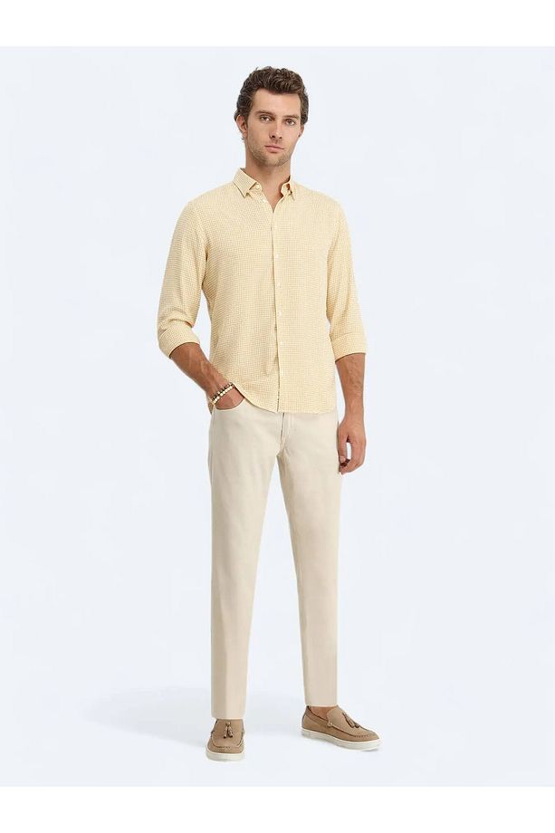Safran Regular Fit Dokuma Casual Gömlek - 2