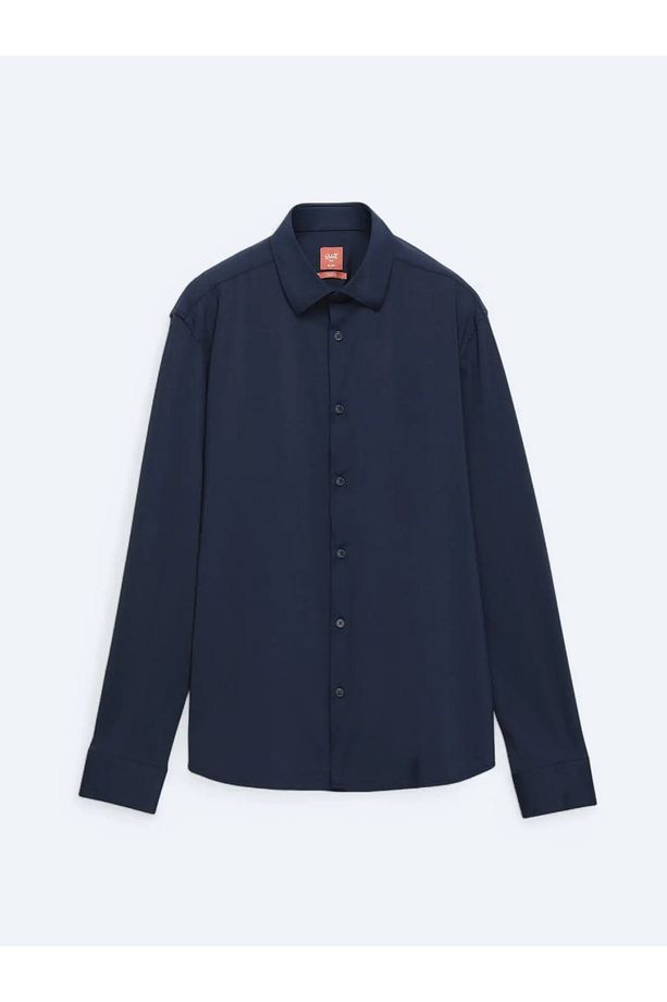Lacivert Regular Fit Casual Gömlek - 7