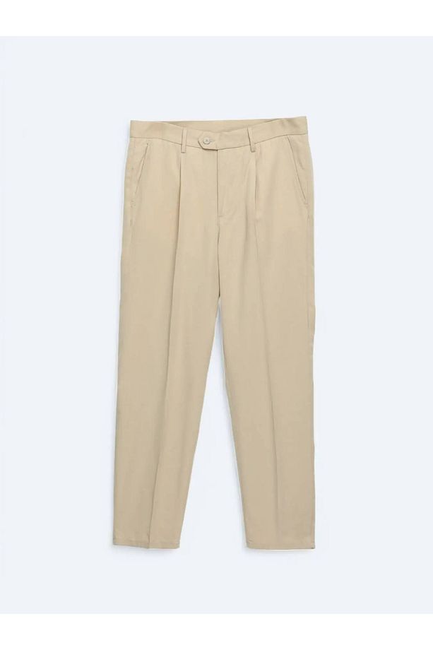 Deve Tüyü Dokuma Loose Fit Casual Pantolon - 6