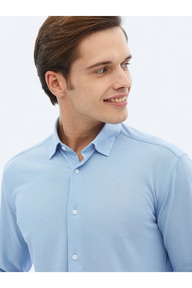 Mavi Regular Fit Casual Pamuk Karışımlı Gömlek - 3