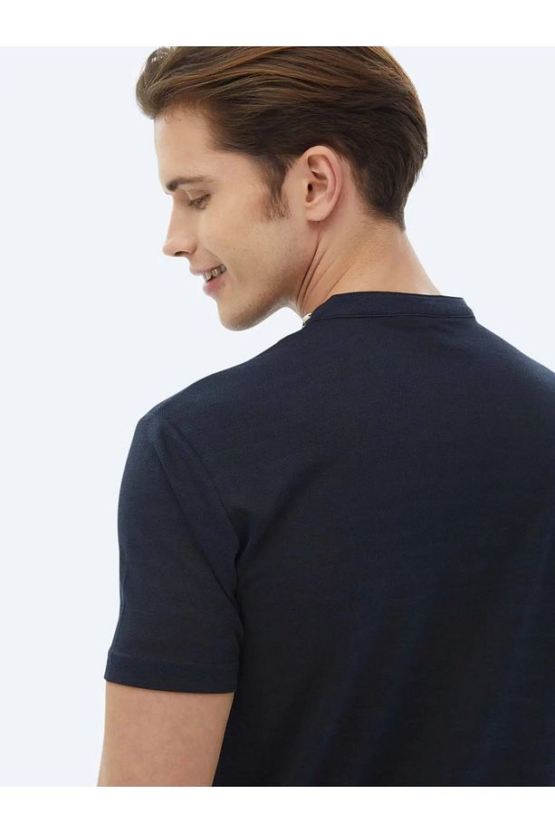 Lacivert Düz Regular Fit Casual Gömlek - 7