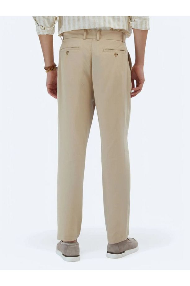 Deve Tüyü Dokuma Loose Fit Casual Pantolon - 5