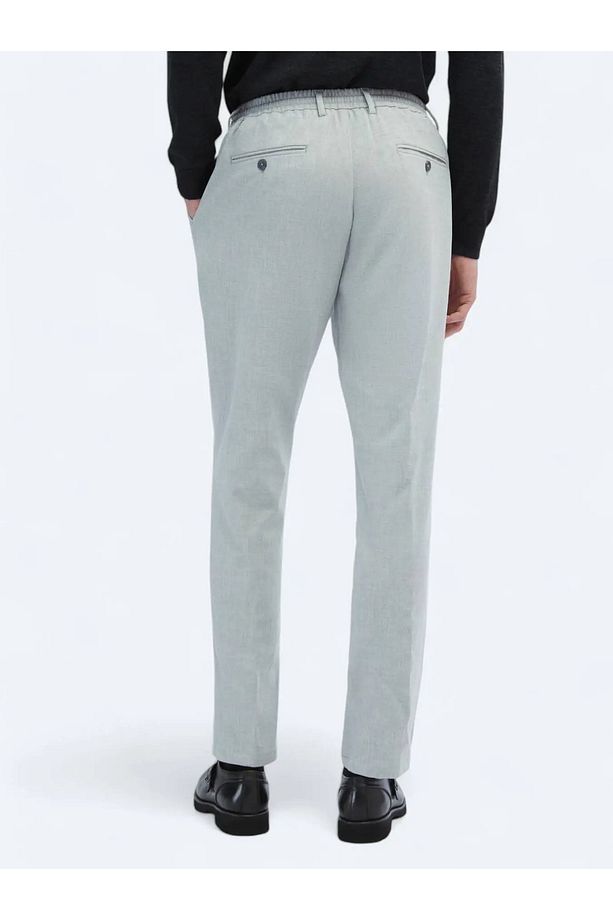 Gri Örme Jogging Fit Casual Pantolon - 4