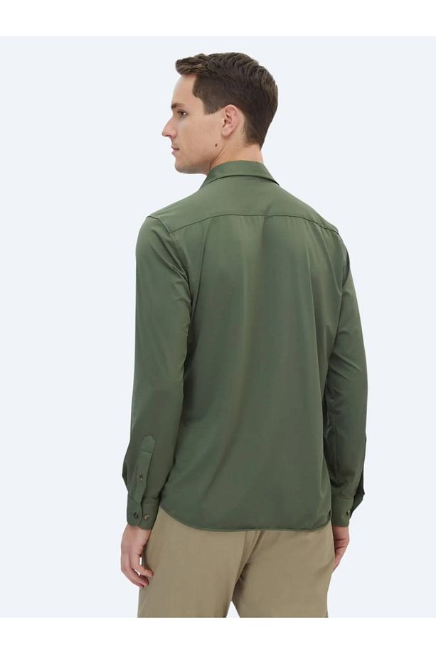 Haki Regular Fit Casual Gömlek - 5