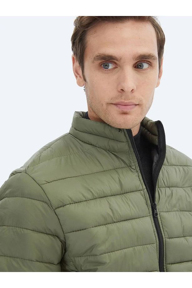 Haki Regular Fit Casual Dokuma Mont - 4