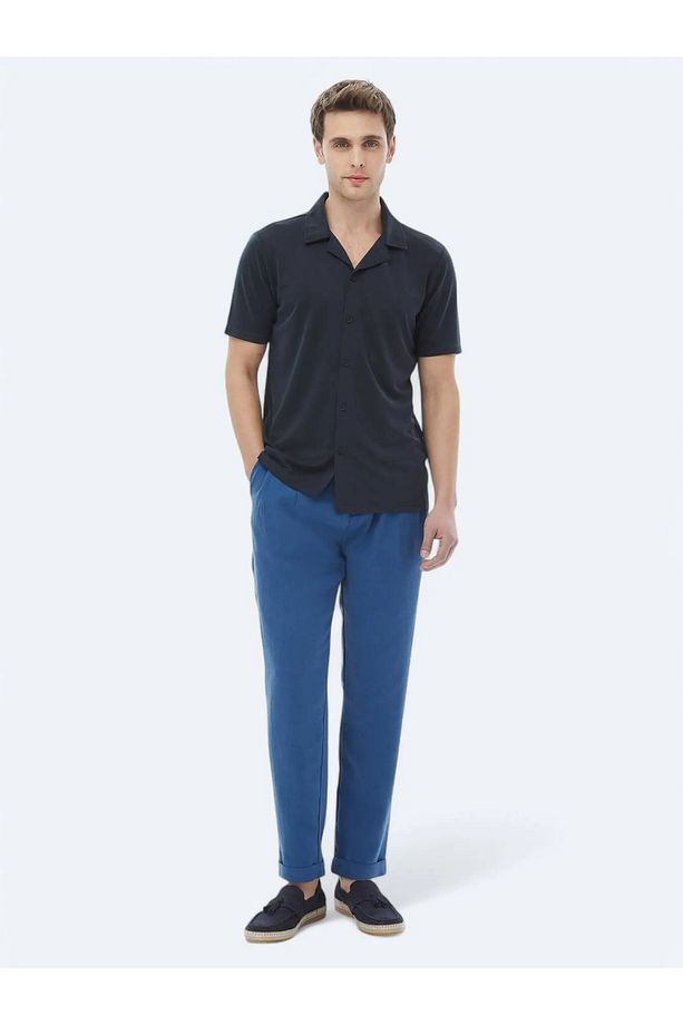 Lacivert Regular Fit Casual Gömlek - 2
