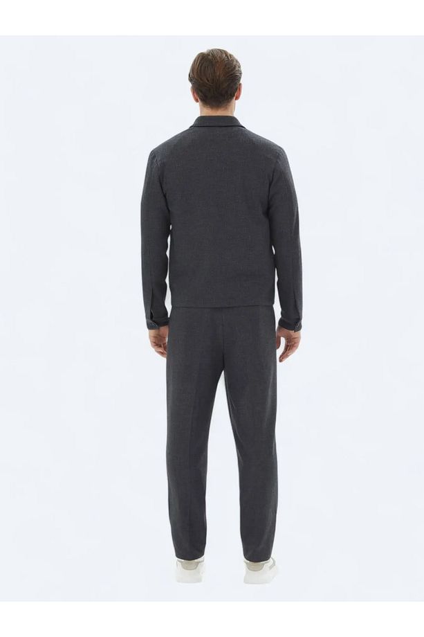 Antrasit Mikro Modern Fit Takım Elbise - 7