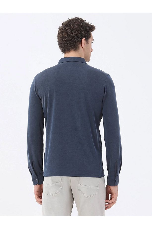 İndigo Regular Fit Casual Gömlek - 4