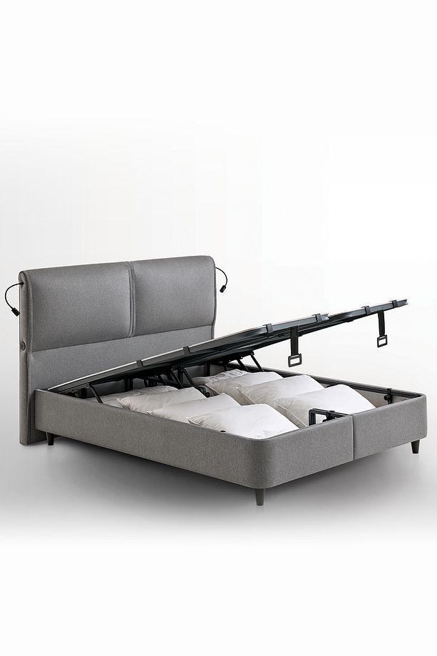 Adapt Rest 3'lü Yatak, Baza, Başlık Set - Gri - 7