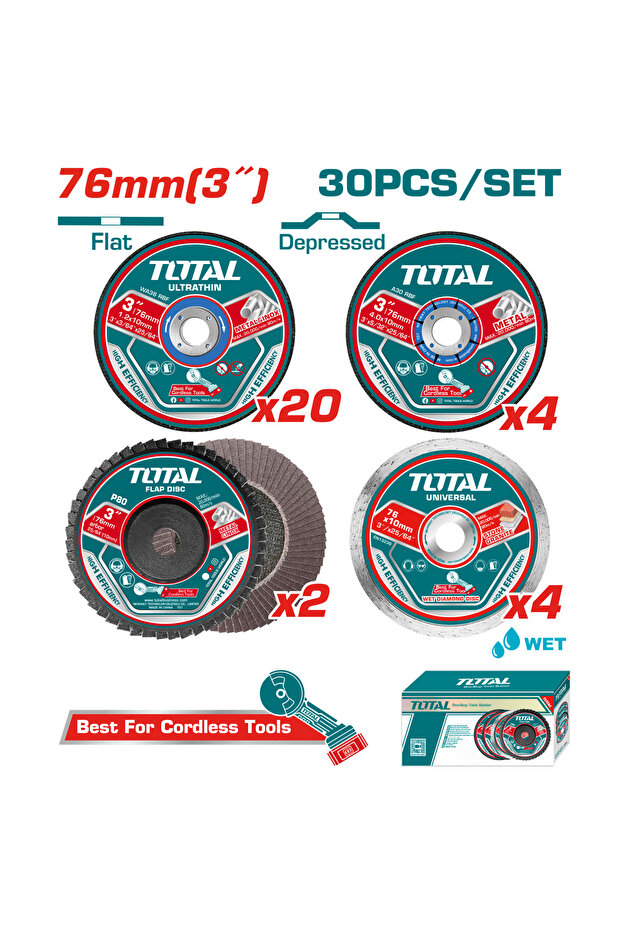 مجموعة دسكات صاروخ جانبي صغير 30pcs/box - 1