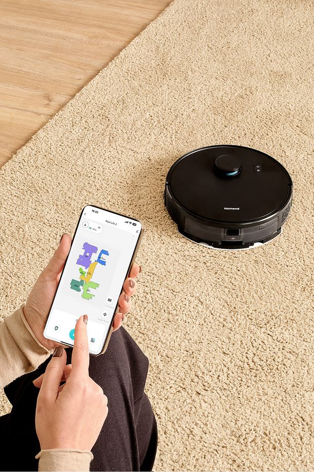 Alex Laser 1291h Moplu Ve Haritalamalı Akıllı 5 Kpa Robot Süpürge Siyah - 4