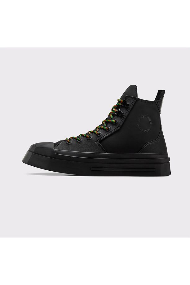 Chuck 70 De Luxe Heel Unisex Siyah Platform Sneaker - 3