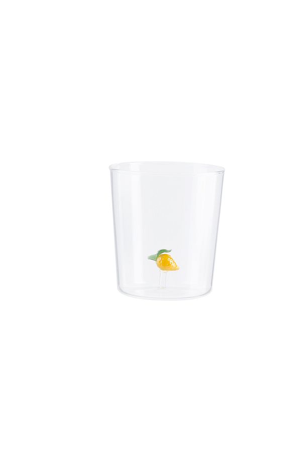 Violet Borosilikat Cam Bardak - Sarı - 350 ml - 4