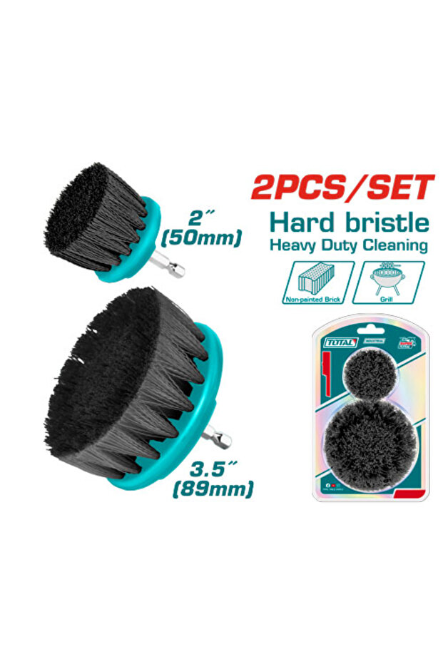 طقم فراشي تنظيف اسود خشن 2pcs/set - 1