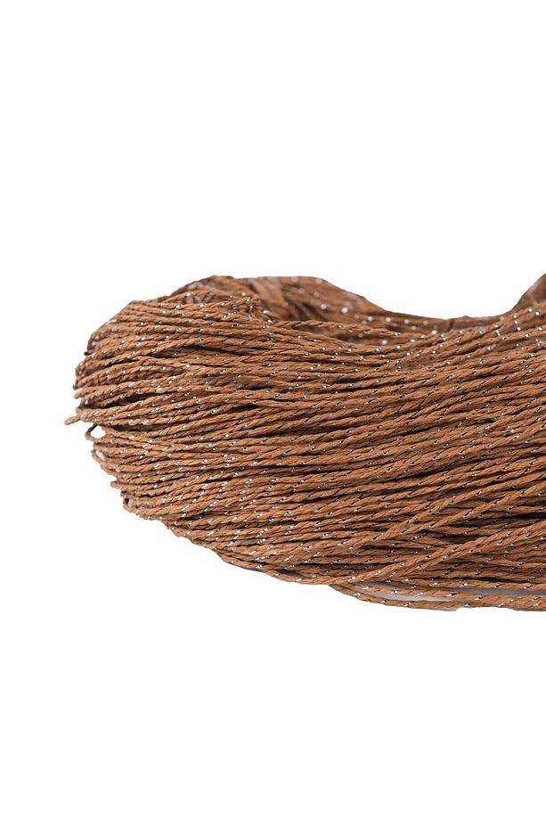 Çile Kağıt İp Kahve Gümüş Simli 400G - 1