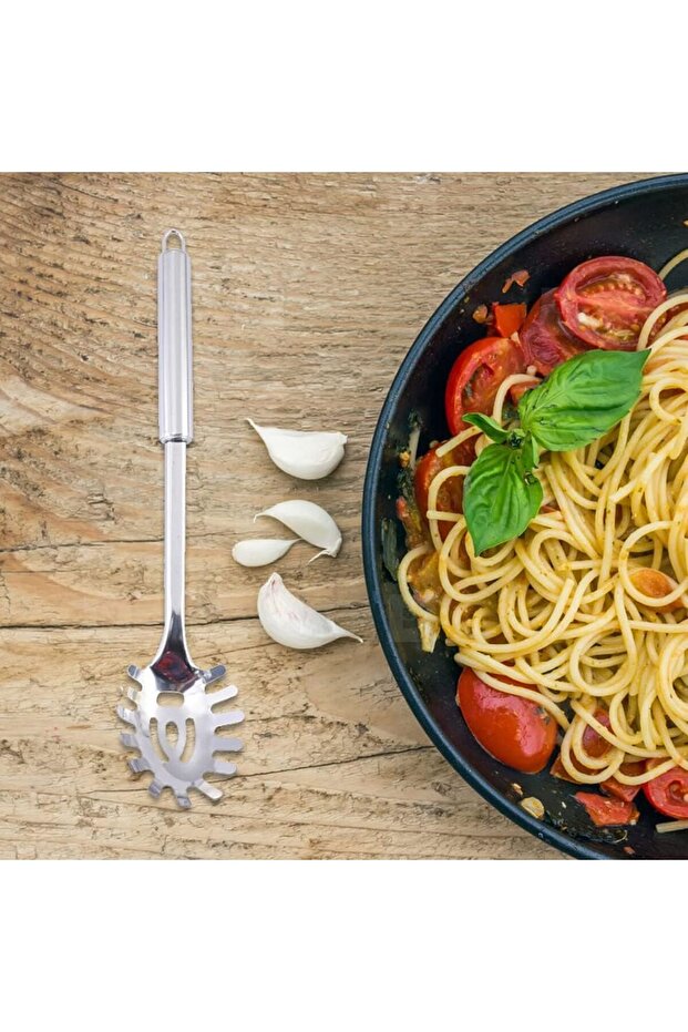 Stainless Steel Pasta Spoon, Professional Spaghetti Spoon, Pasta Scoop 32 cm