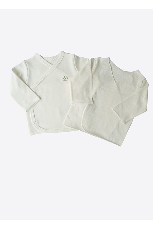 Organic basic inner outer bodysuit set ecru - 2