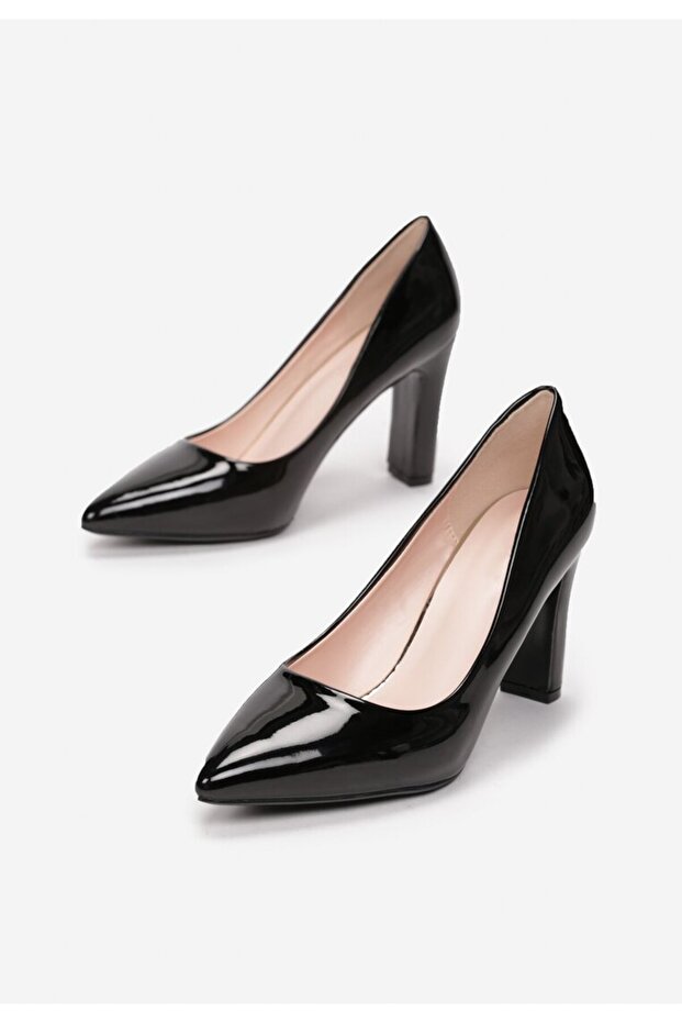 Černé lakované lodičky Devina - 4