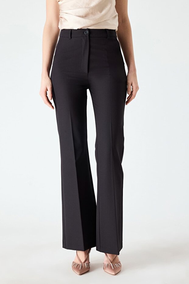 İspanyol paça lycralı pantolon - 1