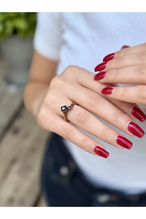 Düet Model Çift Taşlı Elmas Yüzük - 1