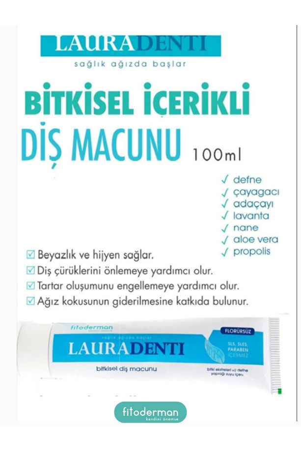 Lauradenti Beyazlatıcı Florürsüz Diş Macunu 100 ml X 2 Adet - 3