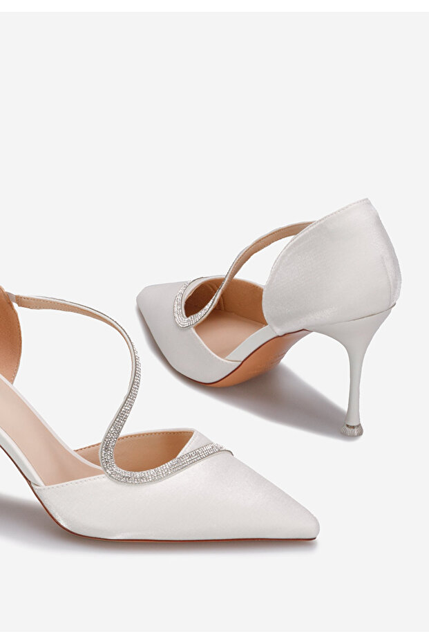 Bílé lodičky do špičky Lavada - 5