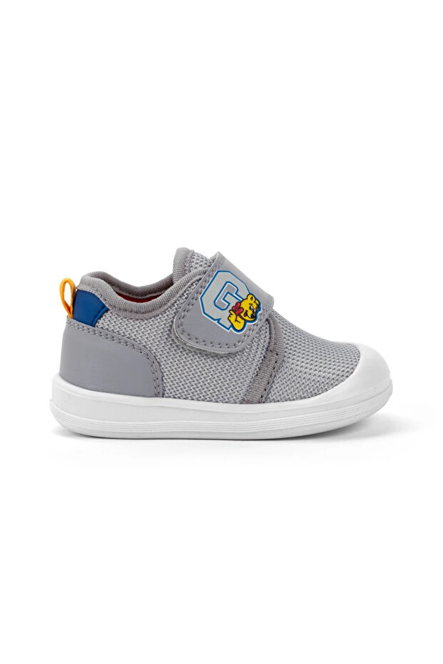 Children's Gray First Step Shoes