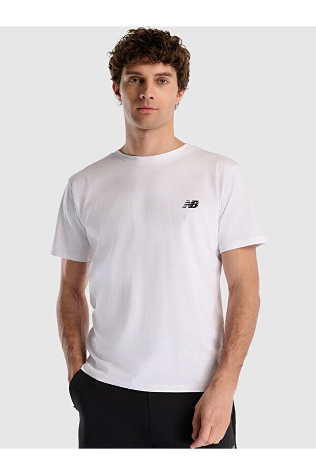 Nb Classic Basic Logo Erkek Beyaz Tshirt - 6