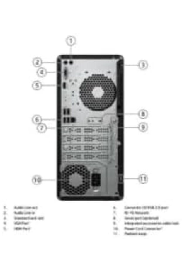 Pro Tower 290 G9 Computer with Core i3-12100 Processor, 8GB RAM, 256GB SSD, Intel UHD 730 Graphic - 4