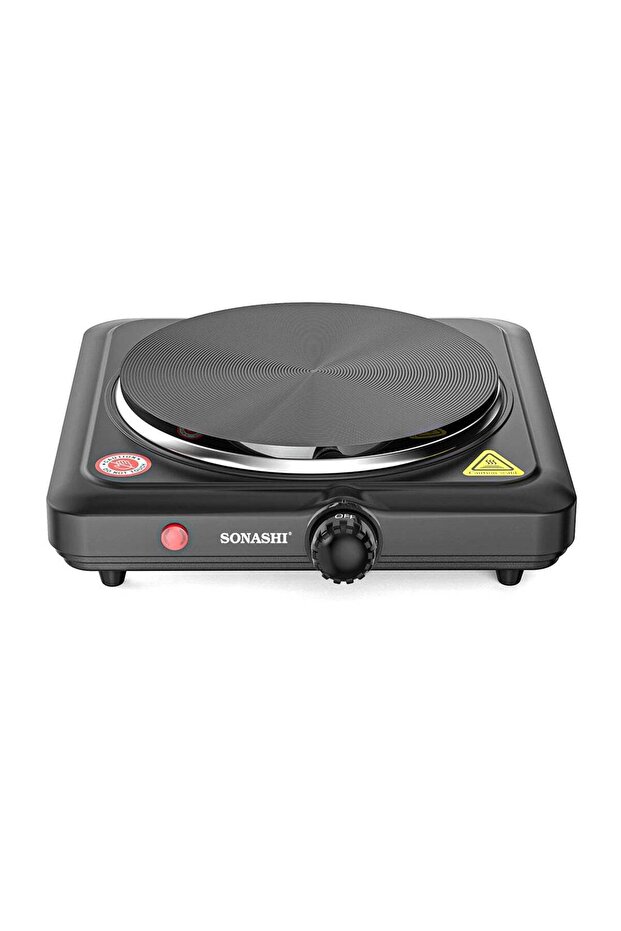 Electric Hot Plate - Single Burner Stove with Adjustable Temperature Control and Overheat Protection
