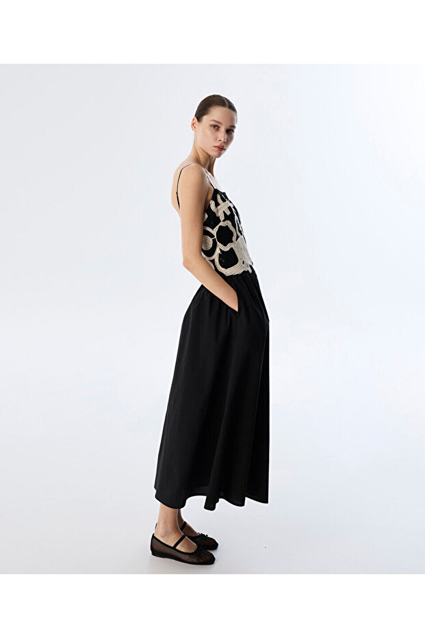 KROŞE MIX POPLİN ELBİSE - 5