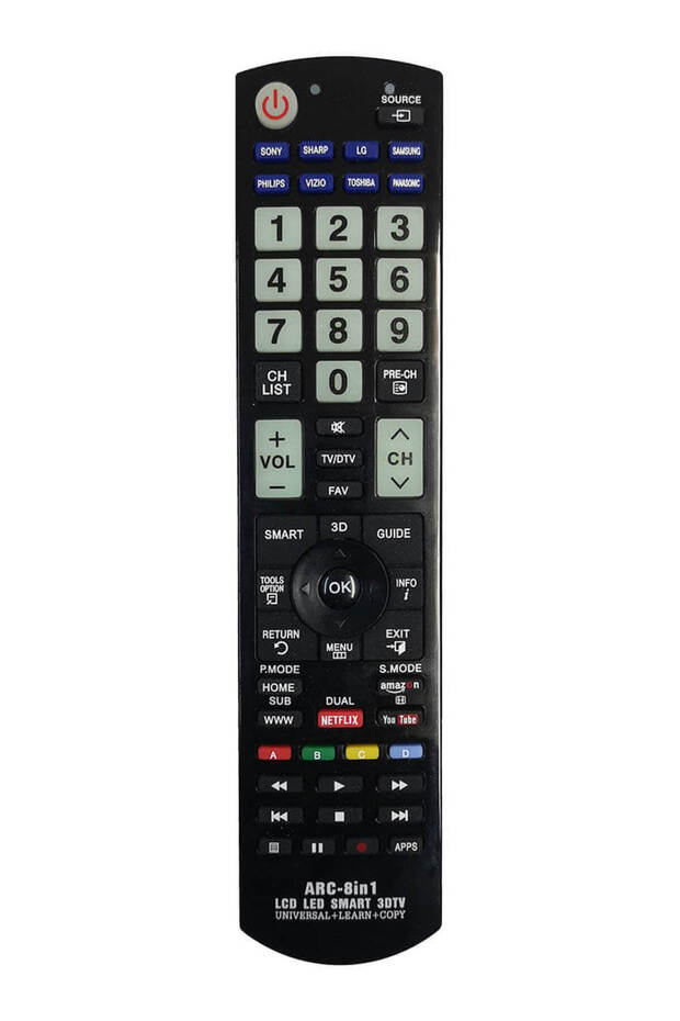 Remote control for ARC 8 in 1 - universal with learning and net. - 1