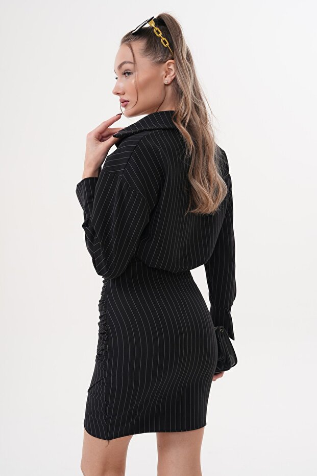 Dabil Gömlek Elbise - 8