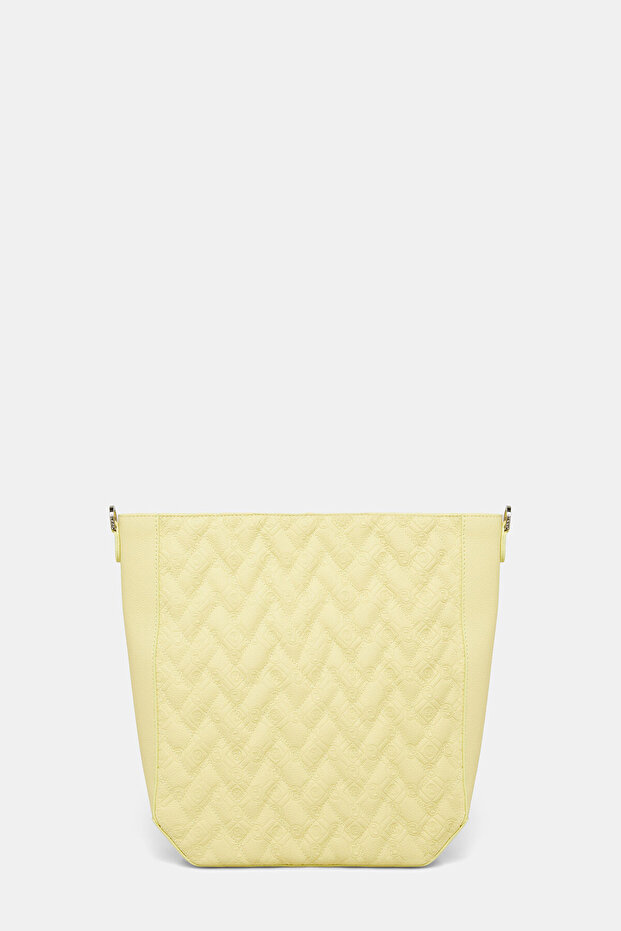 SARI MONOGRAM DERİ ÇANTA - 1