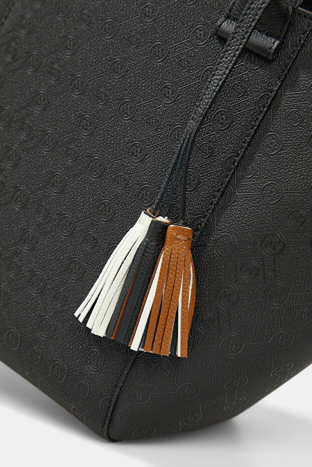 SİYAH MONOGRAM ÇANTA - 5