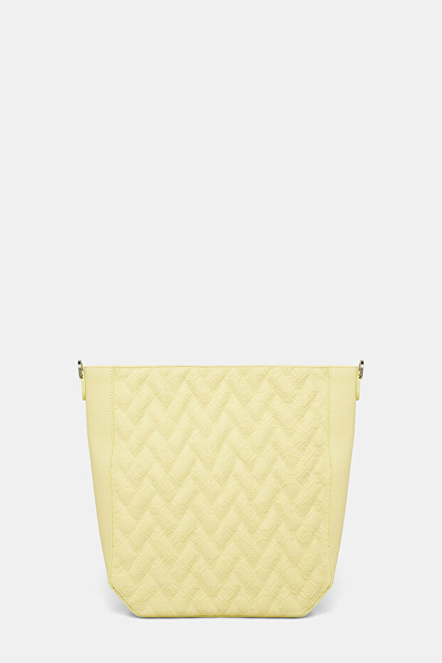 SARI MONOGRAM DERİ ÇANTA - 4