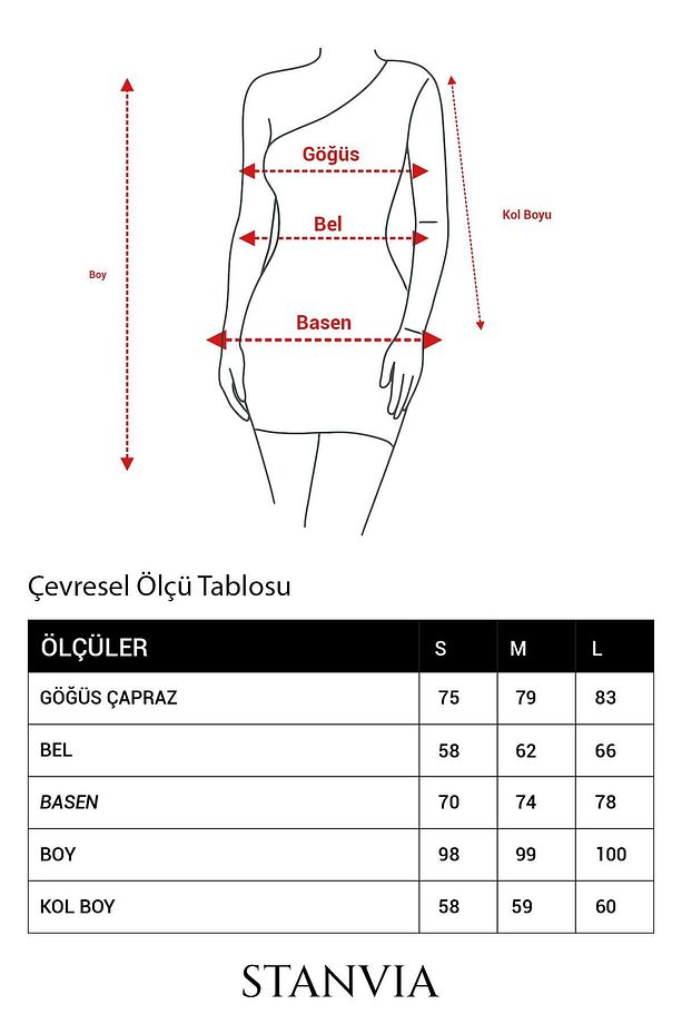 Tek Kollu Mini Elbise Siyah - 7